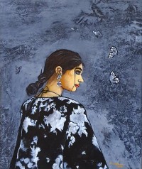 Kausar Bhatti, 18 x 24 Inch, Acrylic on Canvas, Figurative Painting, AC-KSR-022